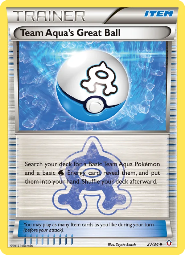 Team Aqua's Great Ball · Double Crisis 27/34