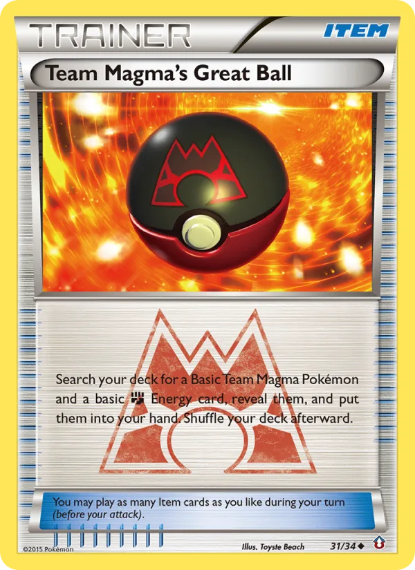 Team Magma's Great Ball · Double Crisis 31/34