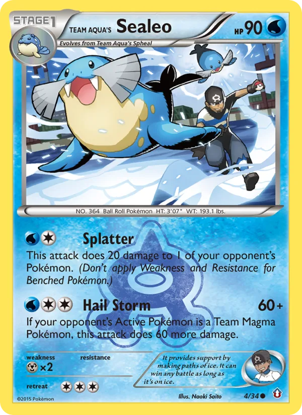 Team Aqua's Sealeo · Double Crisis 4/34