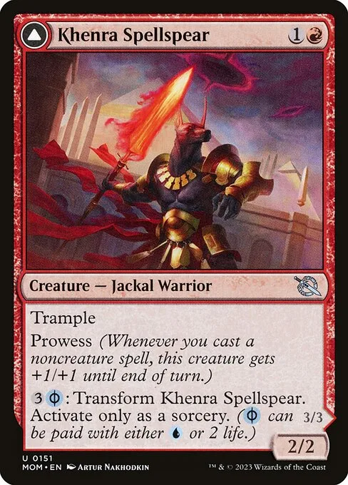 Khenra Spellspear // Gitaxian Spellstalker · March of the Machine 151/387