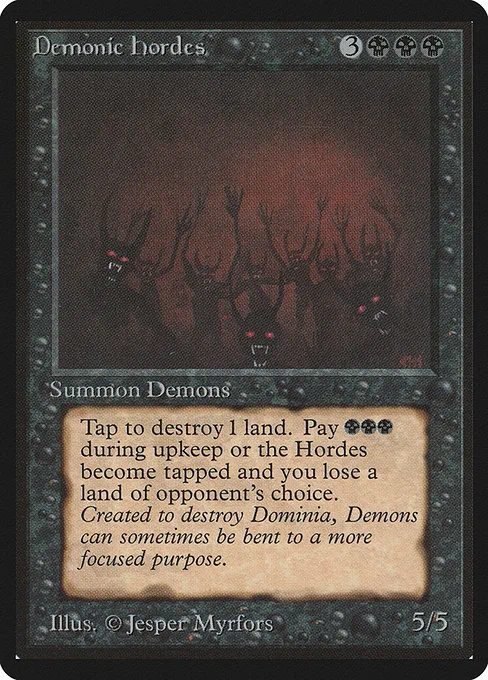 Demonic Hordes · Limited Edition Beta 104/302