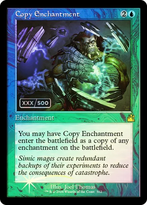 Copy Enchantment · Ravnica Remastered 312z/531