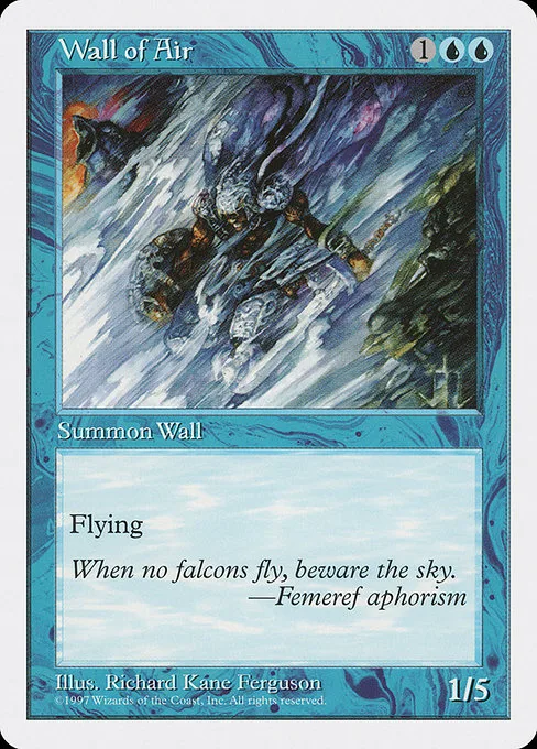 Wall of Air · Fifth Edition 135/460