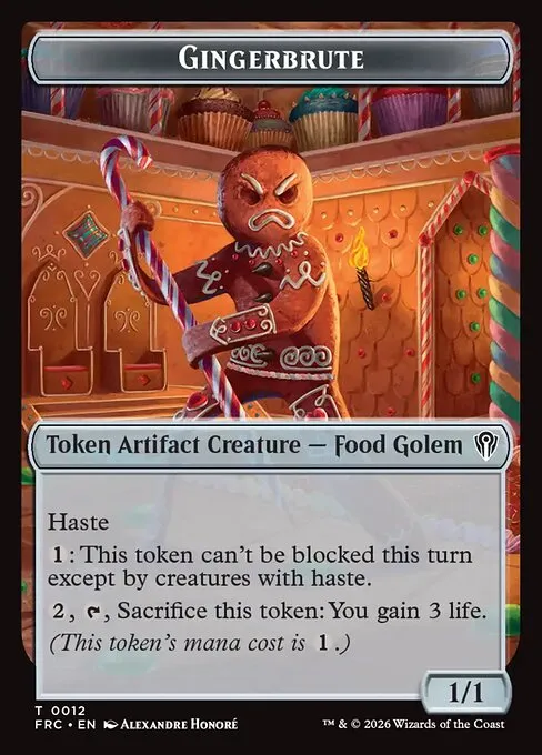 Gingerbrute Token · Reality Fracture Commander Tokens 12/1