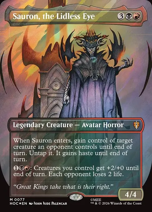Sauron, the Lidless Eye · The Hobbit Commander 77/7