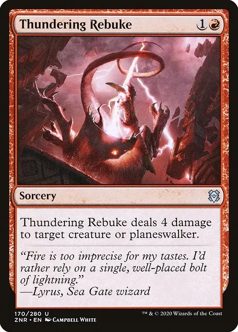 Thundering Rebuke · Zendikar Rising 170/407