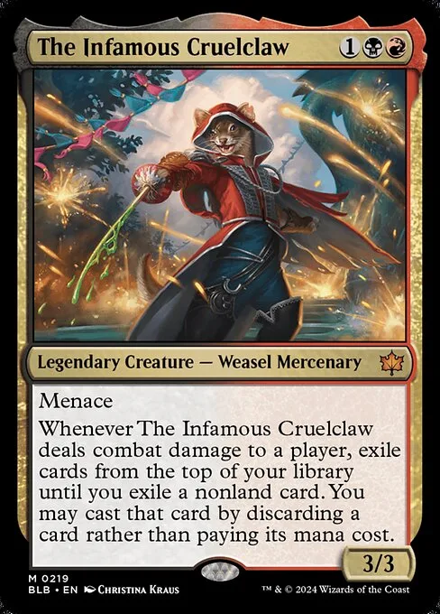 The Infamous Cruelclaw · Bloomburrow 219/398