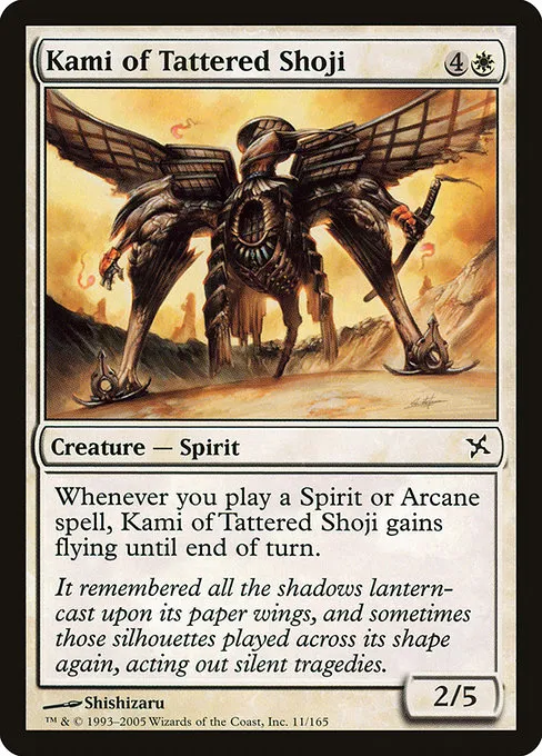 Kami of Tattered Shoji · Betrayers of Kamigawa 11/165