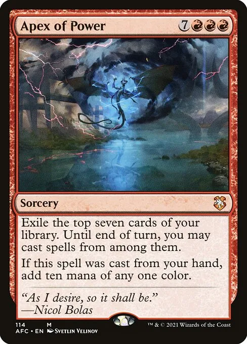 Apex of Power · Forgotten Realms Commander 114/331