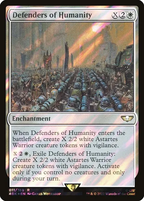 Defenders of Humanity · Warhammer 40,000 Commander 11★/617