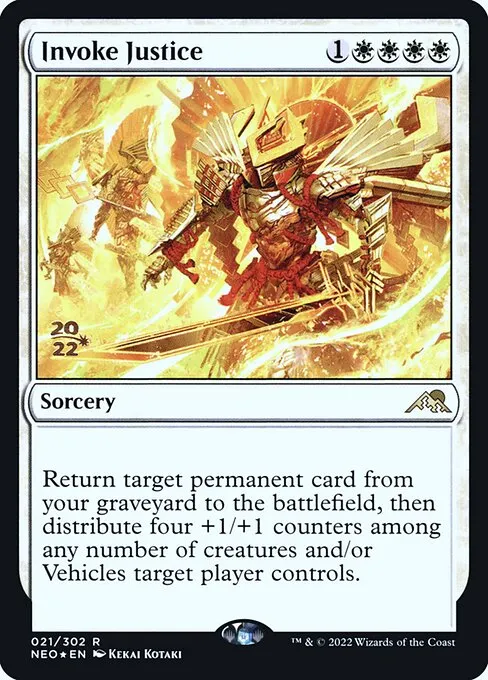 Invoke Justice · Kamigawa: Neon Dynasty Promos 21s/148