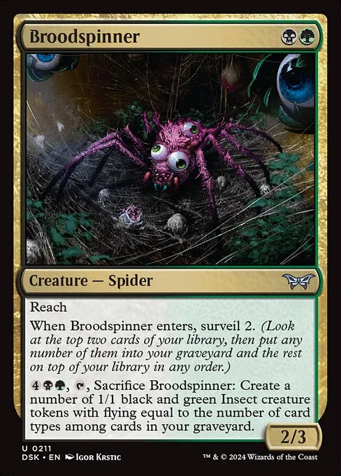 Broodspinner · Duskmourn: House of Horror 211/419