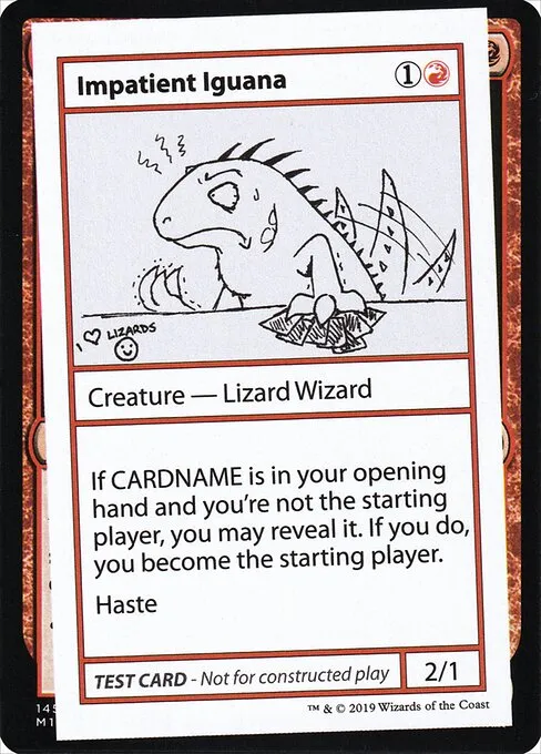 Impatient Iguana · Mystery Booster Playtest Cards 2021 55/121