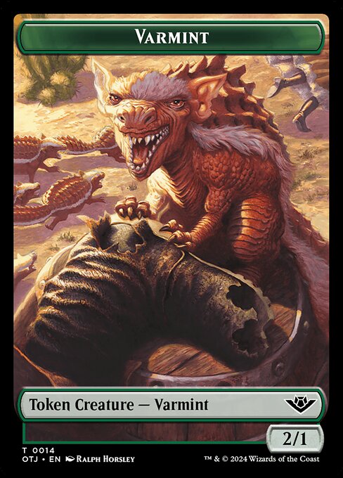 Varmint · Outlaws of Thunder Junction Tokens 14/19