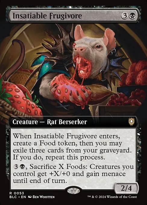 Insatiable Frugivore · Bloomburrow Commander 53/356
