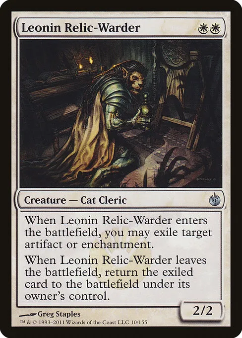 Leonin Relic-Warder · Mirrodin Besieged 10/155