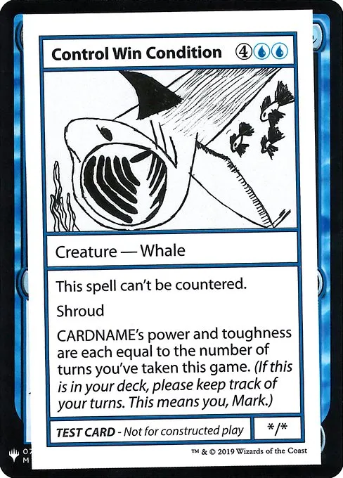 Control Win Condition · Mystery Booster Playtest Cards 2019 19/121