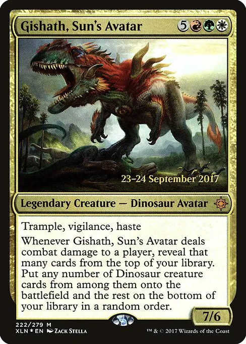 Gishath, Sun's Avatar · Ixalan Promos 222s/120