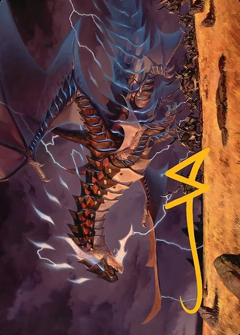 Neriv, Heart of the Storm // Neriv, Heart of the Storm · Tarkir: Dragonstorm Art Series 25/54
