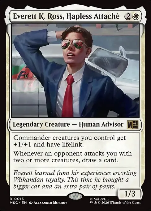 Everett K. Ross, Hapless Attaché · Marvel Super Heroes Commander 13/9