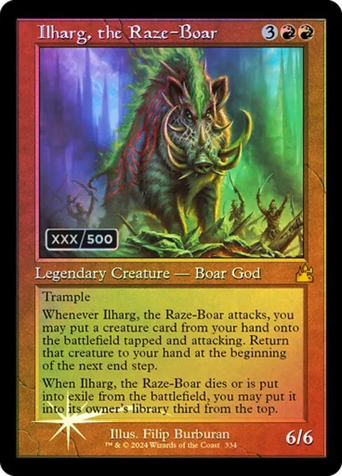 Ilharg, the Raze-Boar · Ravnica Remastered 334z/531