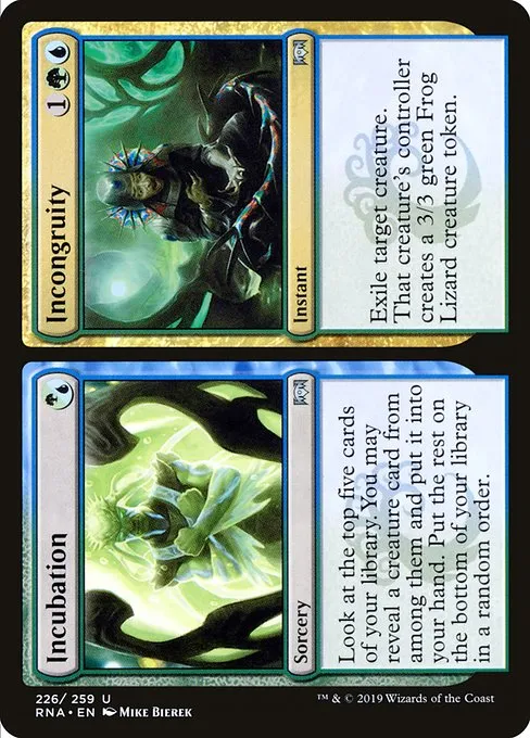 Incubation // Incongruity · Ravnica Allegiance 226/273