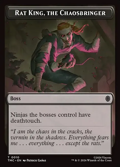 Rat King, the Chaosbringer · Teenage Mutant Ninja Turtles Eternal Tokens 10/31
