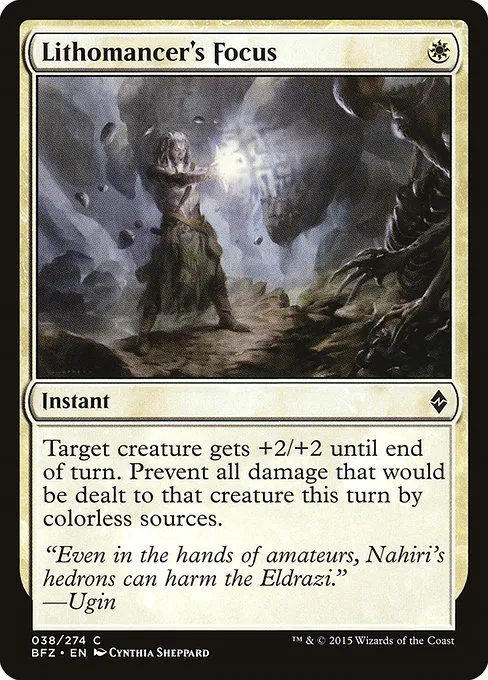 Lithomancer's Focus · Battle for Zendikar 38/299