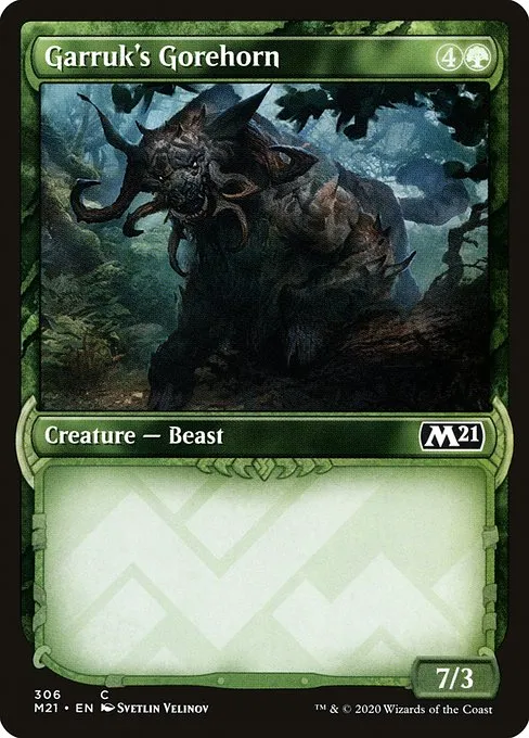 Garruk's Gorehorn · Core Set 2021 306/397