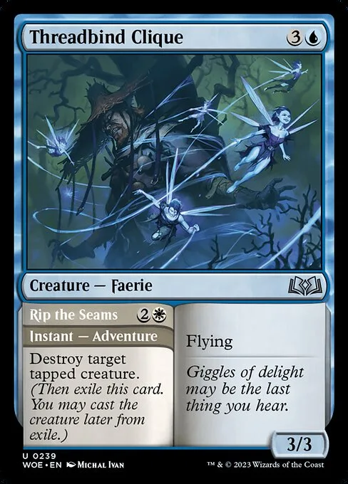 Threadbind Clique // Rip the Seams · Wilds of Eldraine 239/381