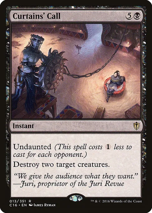 Curtains' Call · Commander 2016 13/351