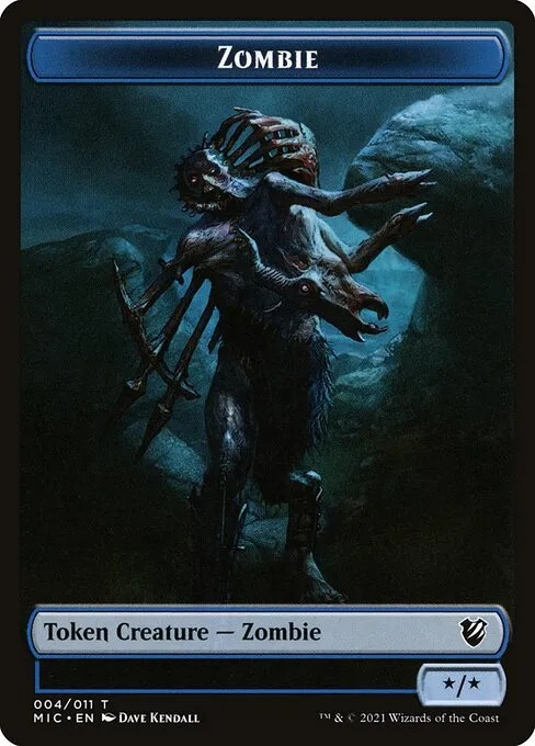 Zombie · Midnight Hunt Commander Tokens 4/11