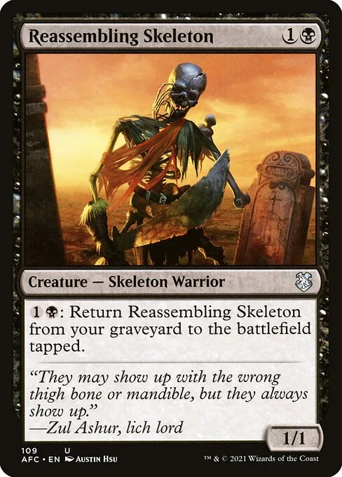 Reassembling Skeleton · Forgotten Realms Commander 109/331