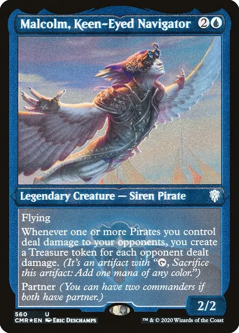 Malcolm, Keen-Eyed Navigator · Commander Legends 560/718