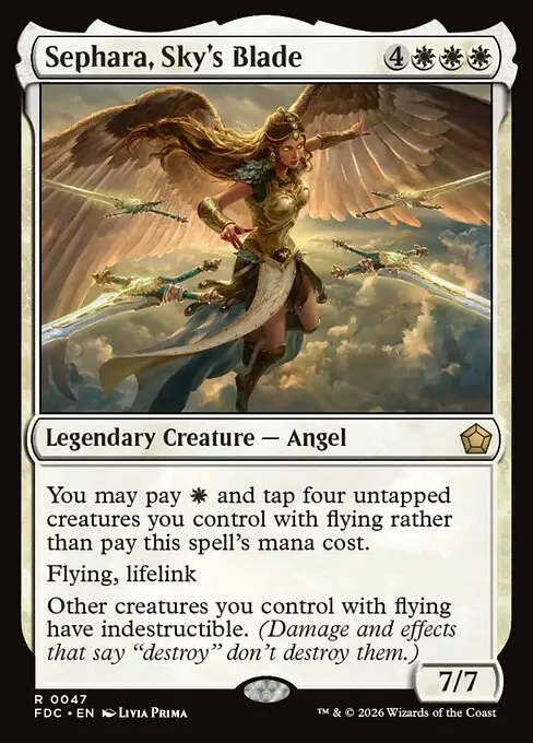 Sephara, Sky's Blade · Foundations Commander 47/3