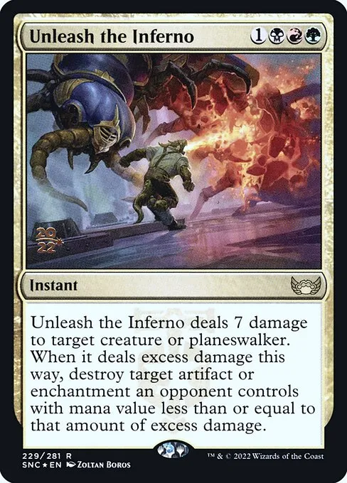 Unleash the Inferno · Streets of New Capenna Promos 229s/161