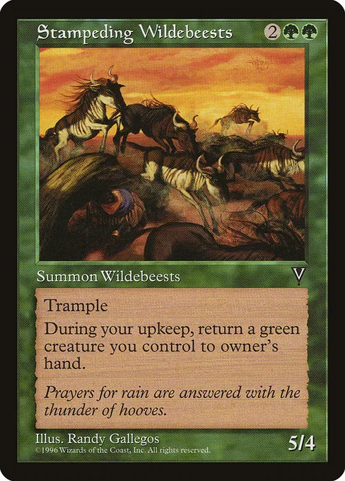 Stampeding Wildebeests · Visions 121/167