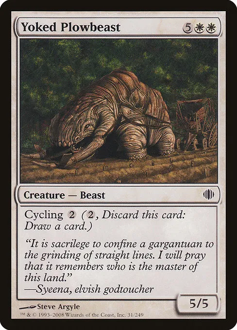 Yoked Plowbeast · Shards of Alara 31/250