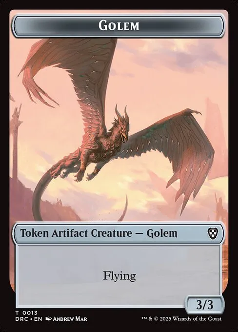 Golem · Aetherdrift Commander Tokens 13/17