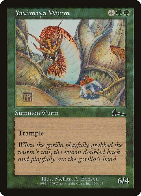 Yavimaya Wurm · Urza's Legacy 120/143