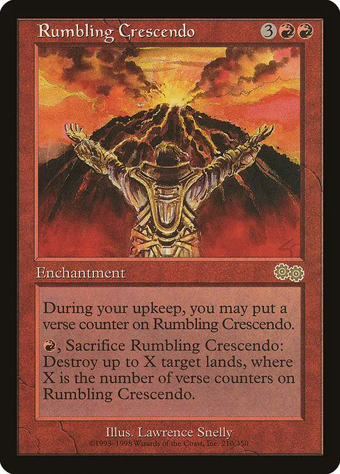 Rumbling Crescendo · Urza's Saga 210/357