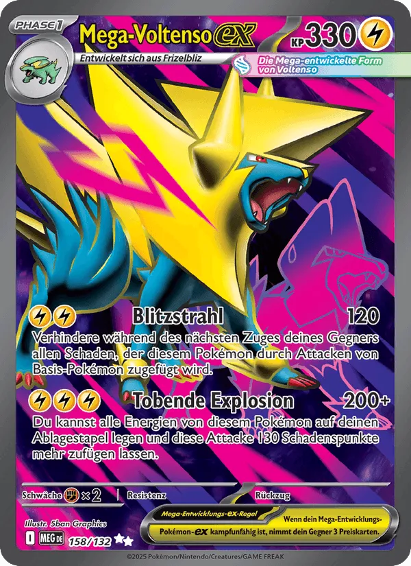 Mega Voltenso-ex · Mega-Entwicklung 158/132