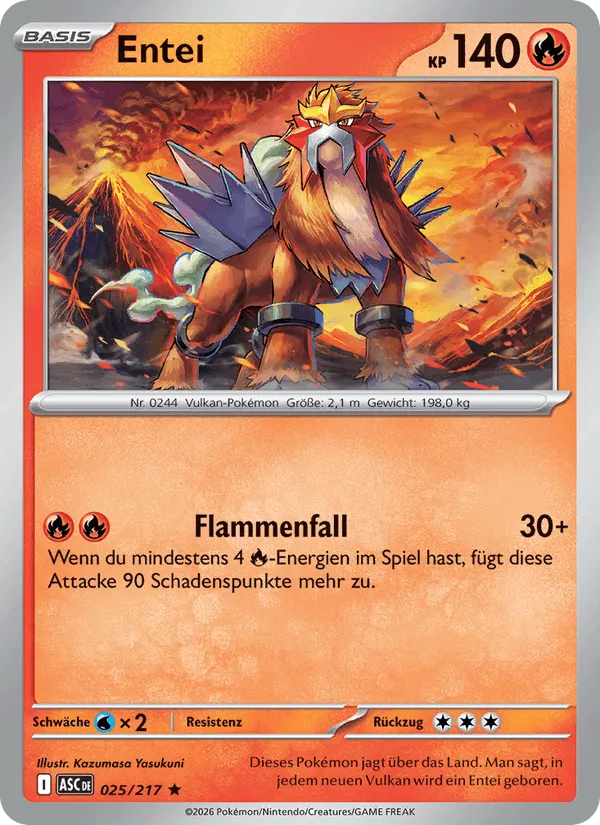 Entei · Erhabene Helden 025/217