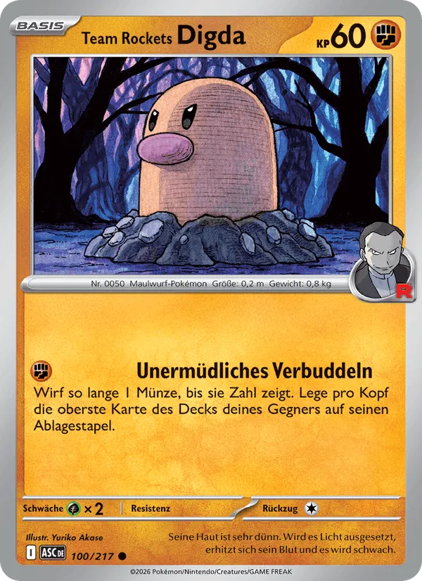 Team Rockets Digda · Erhabene Helden 100/217