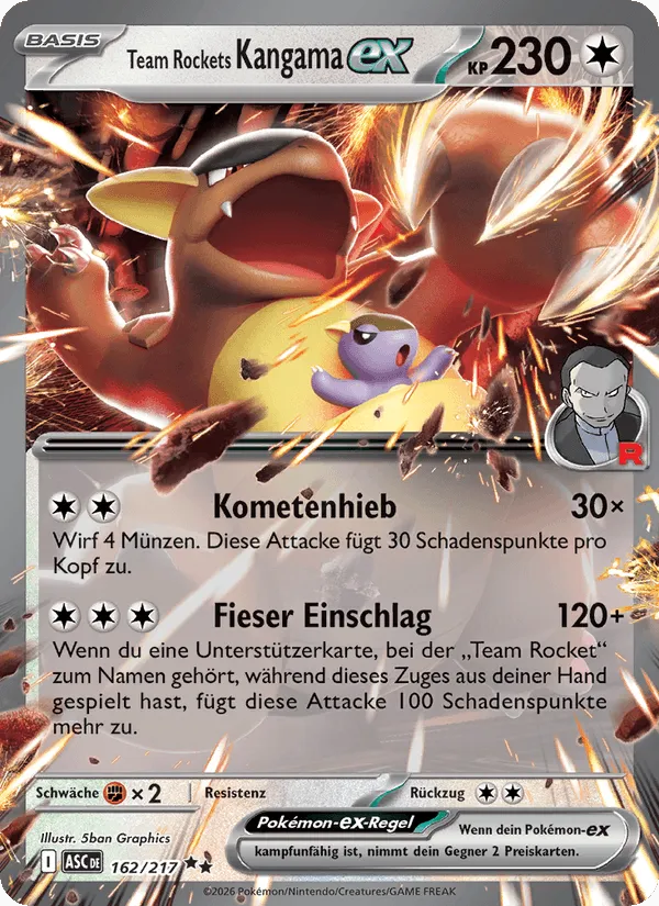 Team Rockets Kangama-ex · Erhabene Helden 162/217