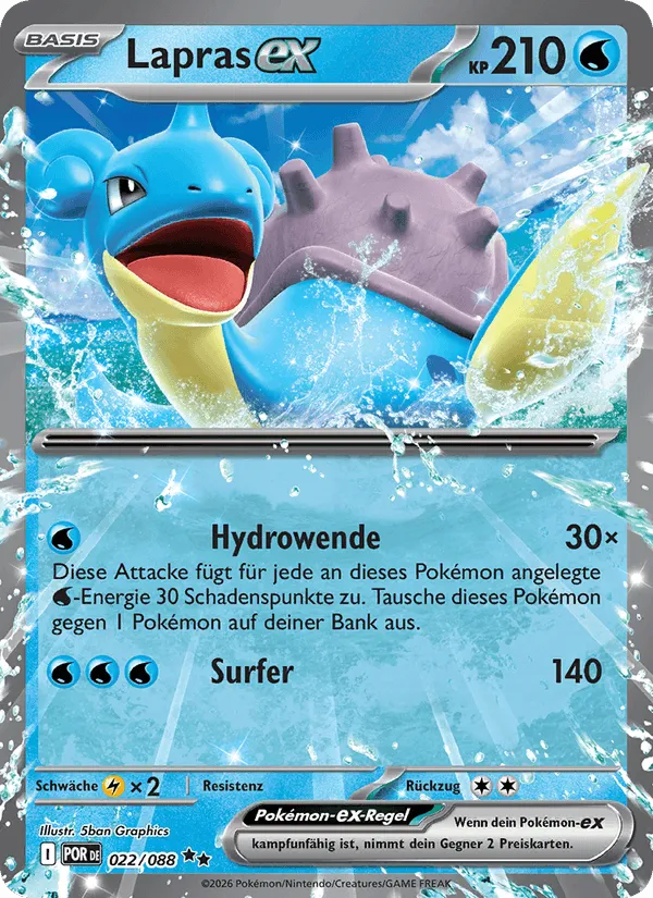 Lapras-ex · Optimale Ordnung 022/88