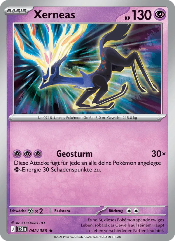 Xerneas · Wachsendes Chaos 042/86