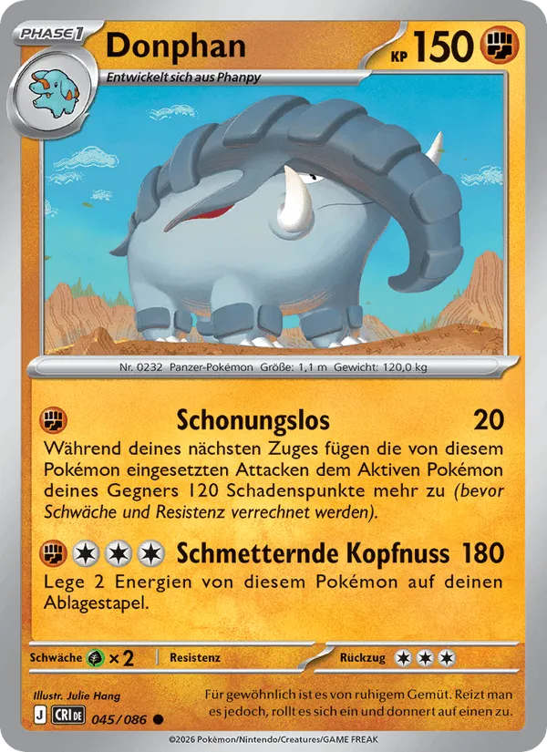 Donphan · Wachsendes Chaos 045/86