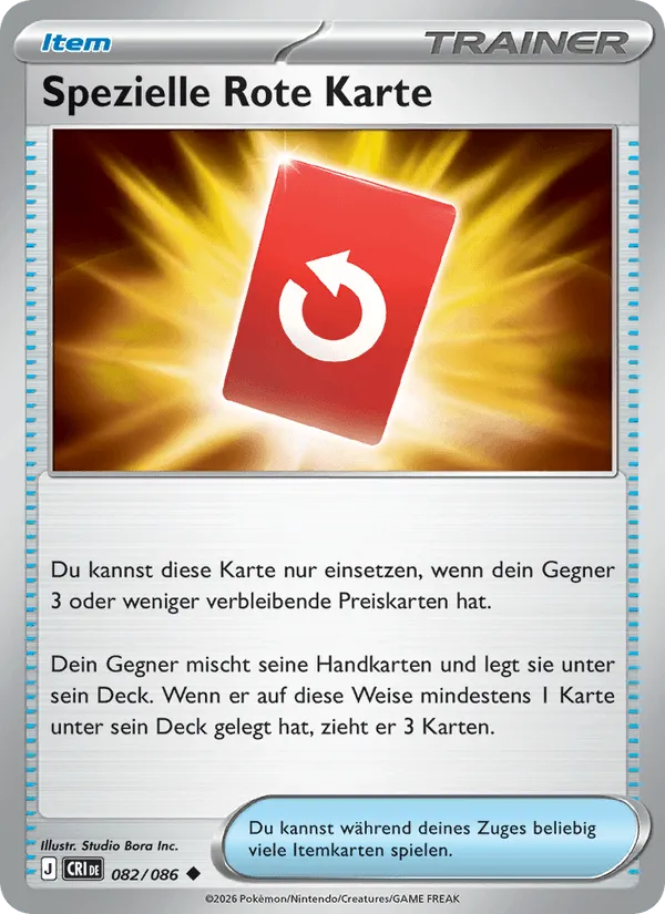 Spezielle Rote Karte · Wachsendes Chaos 082/86