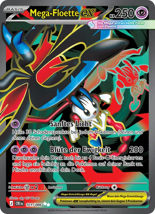 Mega-Floette-ex · Wachsendes Chaos 101/86